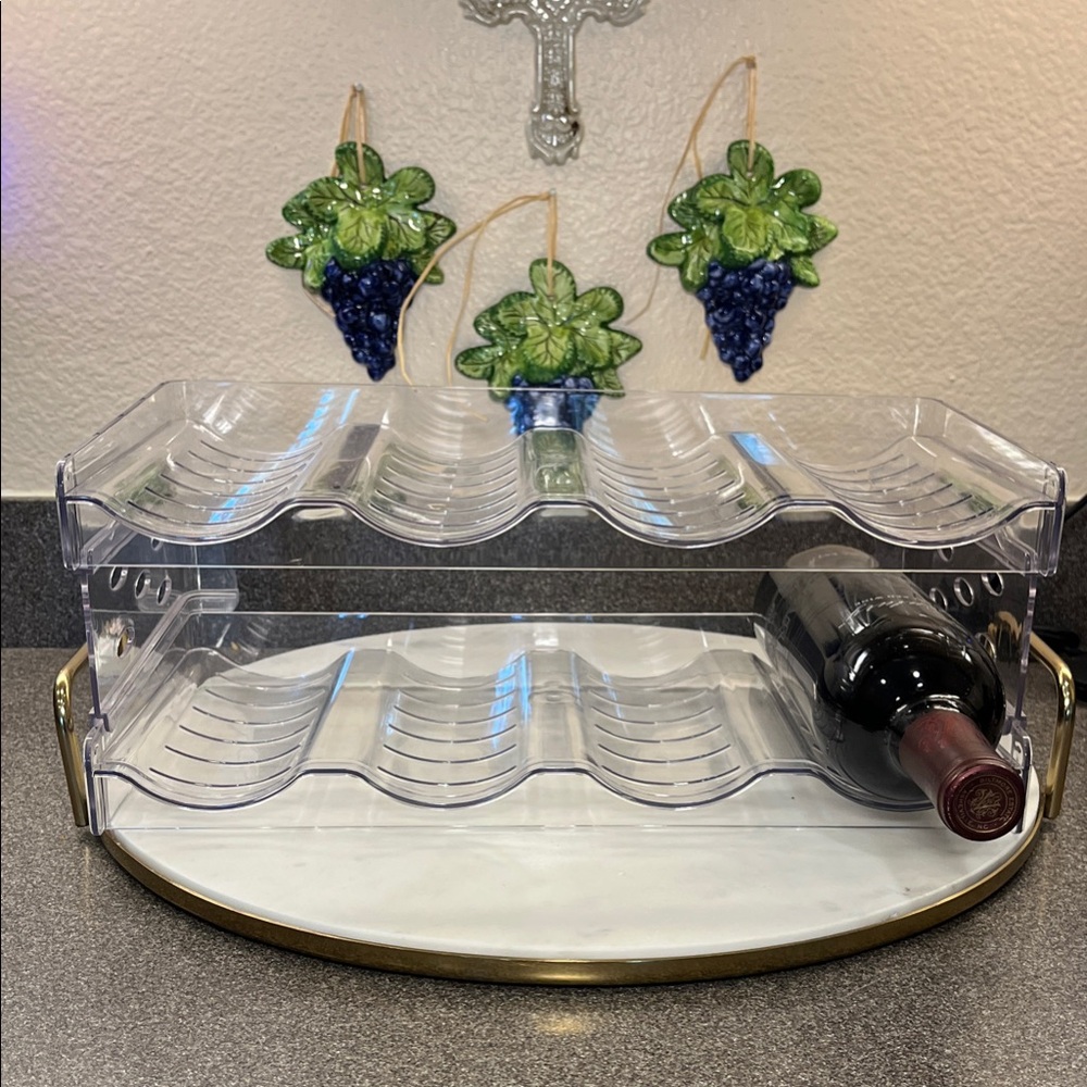 Clear Acrylic Wine Rack